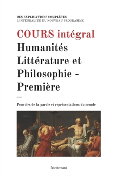 Paperback Cours intégral: Humanités, Littérature et Philosophie - Première [French] Book