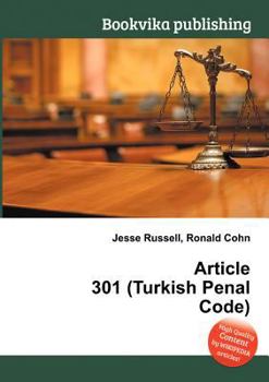 Paperback Article 301 (Turkish Penal Code) Book