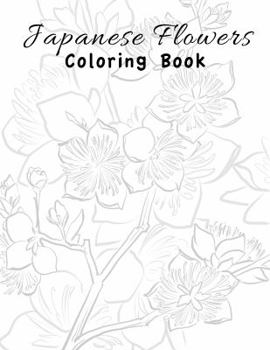 Paperback Japanese Flowers Coloring Book