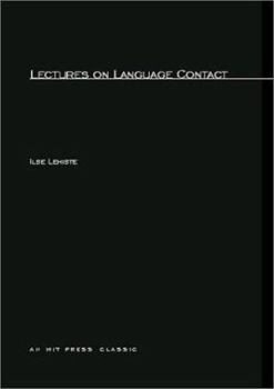 Paperback Lectures on Language Contact Book