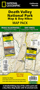 Loose Leaf Death Valley Day Hikes and National Park Map [Map Pack Bundle] Map Book