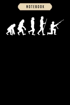 Notebook: Brave soldier rifle evolution design gift idea Notebook|6x9(100 pages)Blank Lined Paperback Journal For Student, kids, women, girls, boys, men, birthday gifts|Veterans day gifts notebook