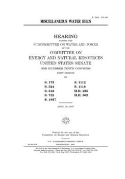 Miscellaneous water bills