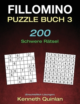 Paperback Fillomino Puzzle Buch 3: 200 Schwere R?tsel [German] Book