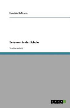 Paperback Zensuren in der Schule [German] Book