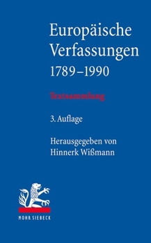 Paperback Europaische Verfassungen 1789-1990: Textsammlung [German] Book