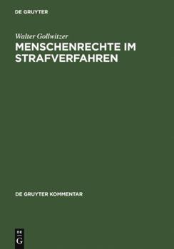 Hardcover Menschenrechte im Strafverfahren: MRK und IPBPR [German] Book