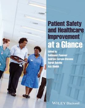 Paperback Patient Safety and Healthcare Improvement at a Glance Book
