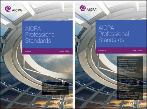 Paperback AICPA Professional Standards 2019 Book