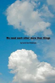 Paperback We need each other more than things Book