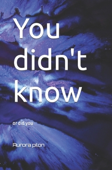 Paperback You didn't know Book