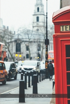 Paperback Notebook: London architecture, phone booth and bus [110 pages]: London architecture, phone booth and bus Book