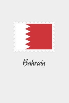 Paperback Bahrain flag minimalist notebook: Country national flag travel journal notebook Book