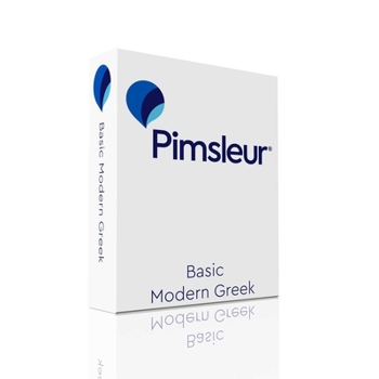 Audio CD Pimsleur Greek (Modern) Basic Course - Level 1 Lessons 1-10 CD: Learn to Speak and Understand Modern Greek with Pimsleur Language Programs Book