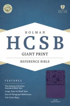 Imitation Leather Giant Print Reference Bible-HCSB [Large Print] Book