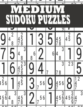 Paperback Medium Sudoku Puzzle Book: Medium Sudoku Puzzle Book including Instructions and answer keys - Sudoku Puzzle Book for Adults Book