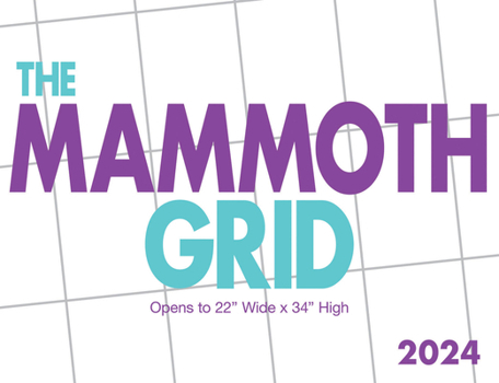 Calendar 2024 Mammoth Grid Wall Calendar Book
