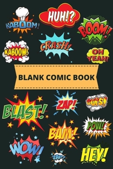 Paperback Blank comic book: Create Your Own Story Book