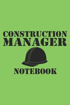 Paperback construction manager: 6x9 inch - lined - ruled paper - notebook - notes Book
