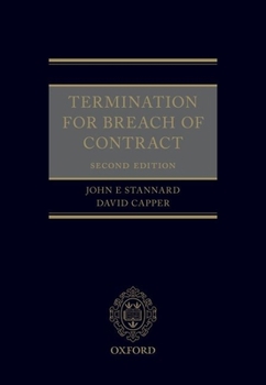 Hardcover Termination for Breach of Contract Book