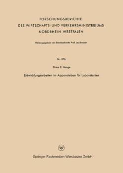 Paperback Entwicklungsarbeiten Im Apparatebau Für Laboratorien [German] Book