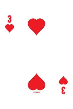 Paperback 3 Of Hearts: Poker Card 5x5 Graph Paper Notebook With .20" x .20" Squares For Work, Home Or School. 6 x 9 Notepad Journal For Math, Book