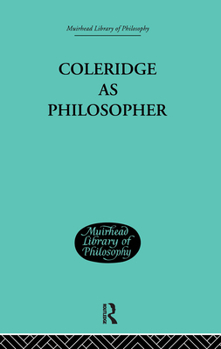 Paperback Coleridge as Philosopher Book