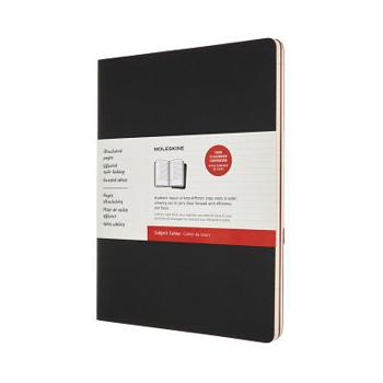 Diary Moleskine Subject Cahier Journal, XXL, Black, Cranberry Red (8.5 X 11) Book