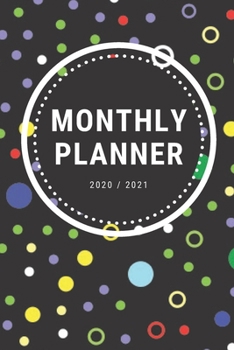monthly planner 2020-2021: cute Notebook ,  Soft Cover, Matte Finish