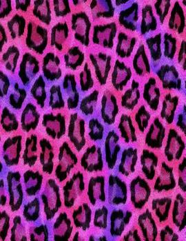 Pink Leopard Print Notebook: 8.5 X 11 202 Wide Ruled Pages