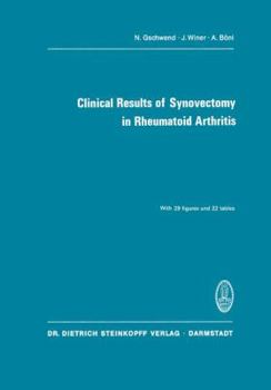 Paperback Clinical Results of Synovectomy in Rheumatoid Arthritis Book