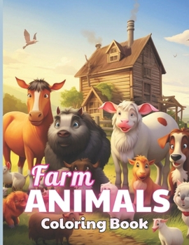 Paperback Farm Animals Coloring Book for Kids: High Quality +100 Beautiful Designs Book