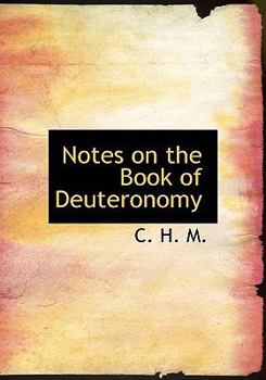 Hardcover Notes on the Book of Deuteronomy Book