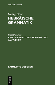 Hardcover Einleitung, Schrift- und Lautlehre [German] Book