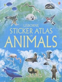 Paperback Sticker Atlas Animals Book