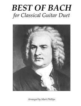 Paperback Best of Bach for Classical Guitar Duet Book