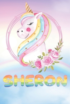 Sheron: Sheron's Unicorn Personal Custom Named Diary Planner Perpetual Calendar Notebook Journal 6x9 Personalized Customized Gift For Someone Who's Surname is Sheron Or First Name Is Sheron