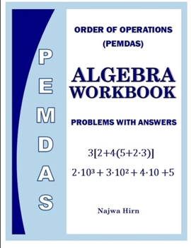 Paperback Algebra Workbook Order Of Operations PEMDAS Book