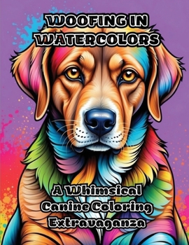 Paperback Woofing in Watercolors: A Whimsical Canine Coloring Extravaganza Book
