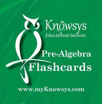 Cards Knowsys Basic Genius Math Flashcards: Pre-Algebra Book