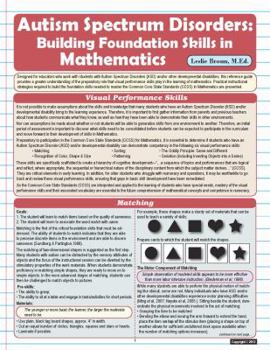 Pamphlet Autism Spectrum Disorders: Building Foundation Skills in Mathematics Book