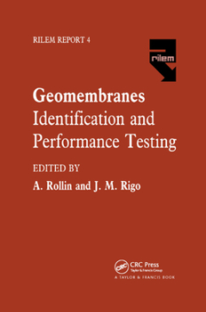Paperback Geomembranes - Identification and Performance Testing Book