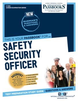 Paperback Safety Security Officer (C-1459): Passbooks Study Guide Volume 1459 Book
