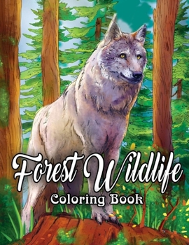 Paperback Forest Wildlife Coloring Book