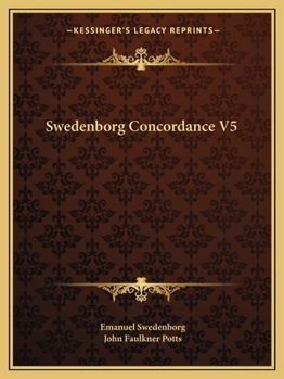 Paperback Swedenborg Concordance V5 Book