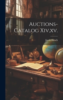 Hardcover Auctions-catalog Xiv, xv. [German] Book