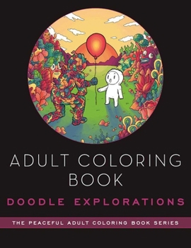 Paperback Adult Coloring Book: Doodle Explorations: Adult Coloring Book