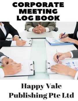 Paperback Corporate Meeting Log Book