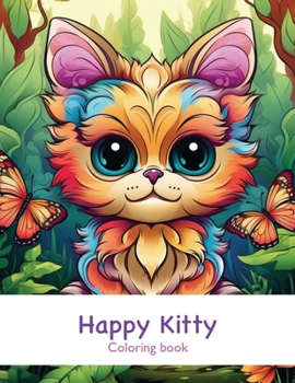 Paperback Happy Kitty Coloring Book