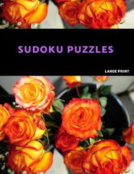 Paperback Sudoku Puzzles Large Print: Easy Sudoku Puzzle Book. One puzzle per page with room to work. [Large Print] Book